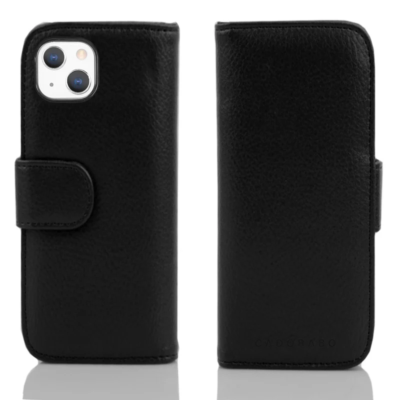 Cadorabo Hülle kompatibel mit Apple iPhone 13 Schutzhülle mit Magnetverschluss und 3 Kartenfächern