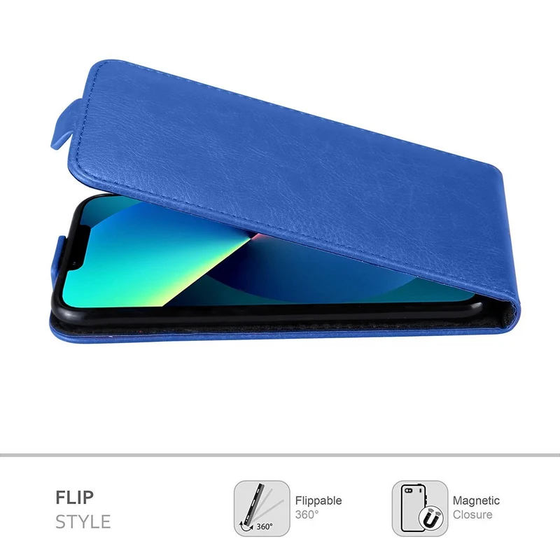 Cadorabo Hülle kompatibel mit Apple iPhone 13 PRO MAX Schutzhülle im Flip Design aus glattem Kunstleder