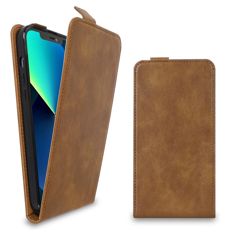 Cadorabo Hülle kompatibel mit Apple iPhone 13 PRO MAX Schutzhülle im Flip Design aus glattem Kunstleder