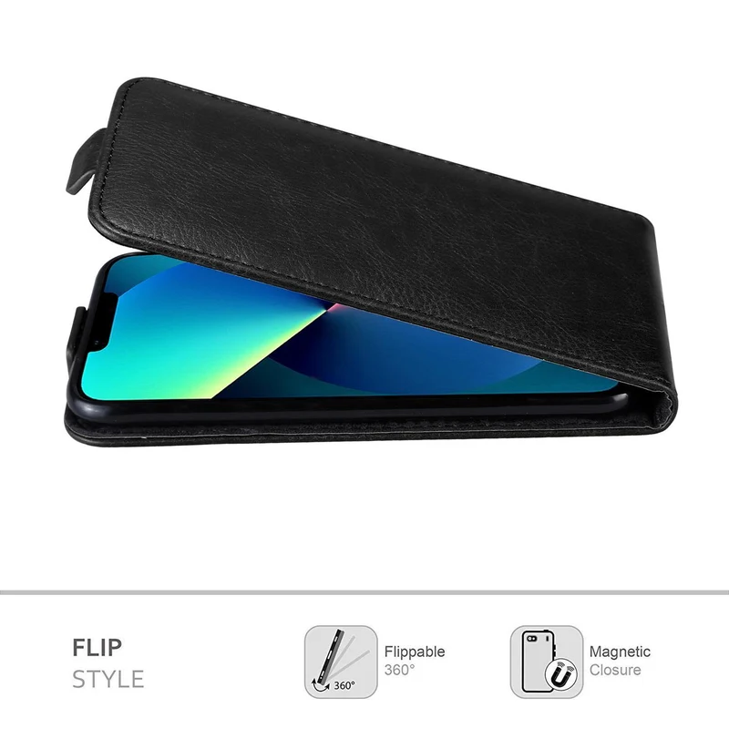 Cadorabo Hülle kompatibel mit Apple iPhone 13 Schutzhülle im Flip Design aus glattem Kunstleder