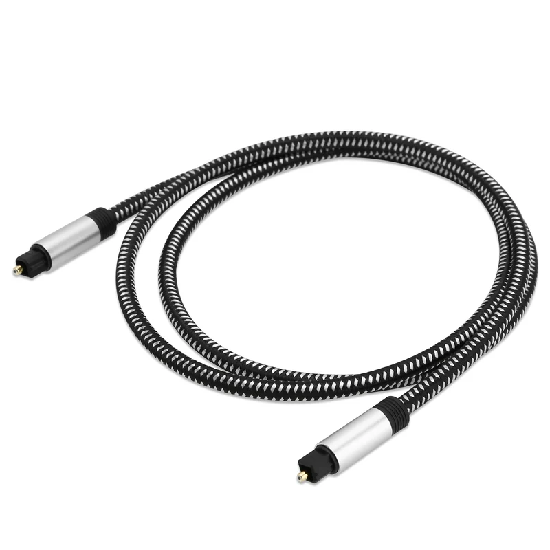 Cadorabo Digitales Audio Kabel 3m 3m Toslink zu Toslink Kabel - Optisches Digitalkabel für Stereoanlage, Soundbar, Heimkino