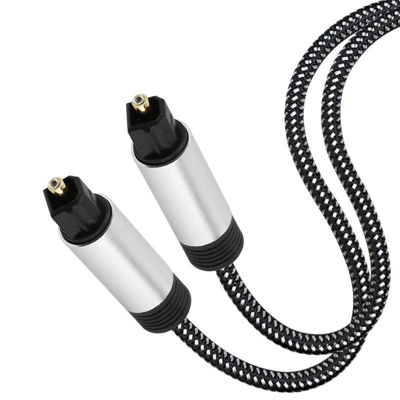 Cadorabo Digitales Audio Kabel 3m 3m Toslink zu Toslink Kabel - Optisches Digitalkabel für Stereoanlage, Soundbar, Heimkino