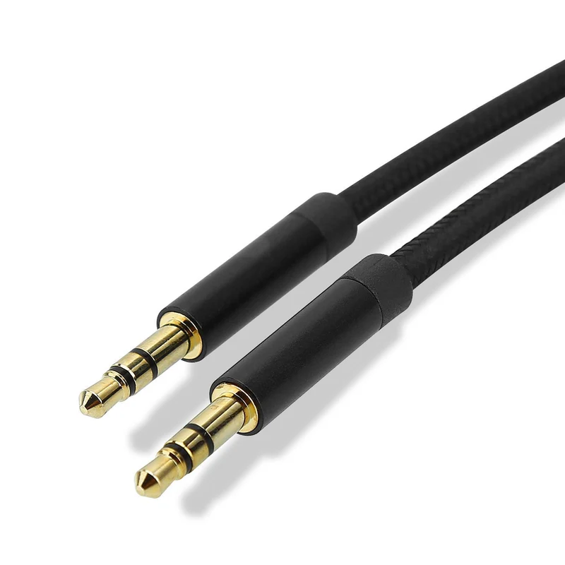 Cadorabo Aux Audio Kabel 3.5mm 3m 3m in ZYZ - Stereo Klinkenkabel kompatibel mit gängigen Geräten mit 3.5mm Aux Anschluss