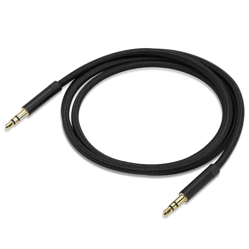 Cadorabo Aux Audio Kabel 3.5mm 3m 3m in ZYZ - Stereo Klinkenkabel kompatibel mit gängigen Geräten mit 3.5mm Aux Anschluss