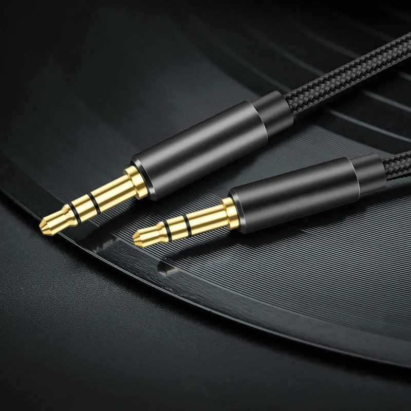 Cadorabo Aux Audio Kabel 3.5mm 3m 3m in ZYZ - Stereo Klinkenkabel kompatibel mit gängigen Geräten mit 3.5mm Aux Anschluss
