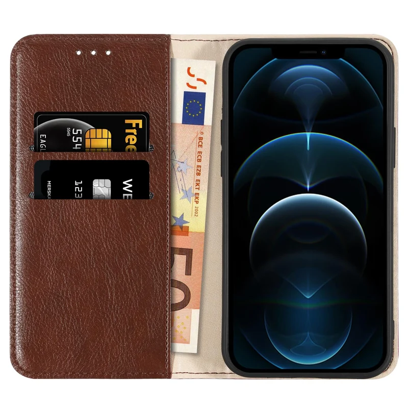 Cadorabo Hülle kompatibel mit Apple iPhone 13 Schutzhülle mit Magnetverschluss, Standfunktion und Kartenfächer