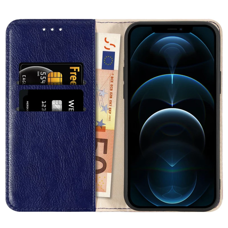 Cadorabo Hülle kompatibel mit Apple iPhone 13 Schutzhülle mit Magnetverschluss, Standfunktion und Kartenfächer