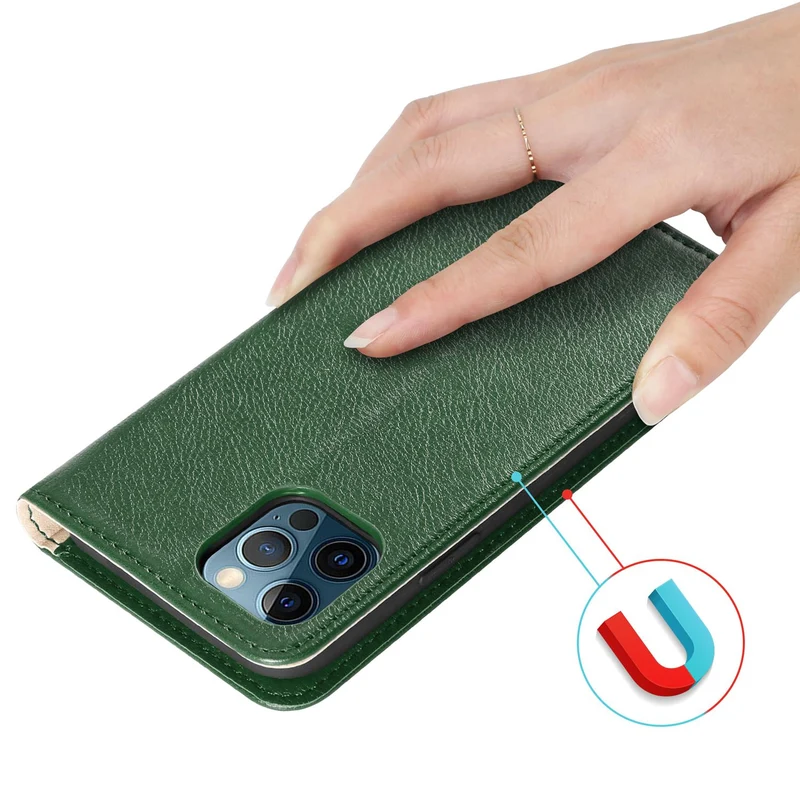 Cadorabo Hülle kompatibel mit Apple iPhone 13 Schutzhülle mit Magnetverschluss, Standfunktion und Kartenfächer