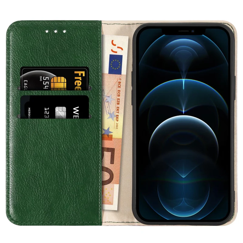 Cadorabo Hülle kompatibel mit Apple iPhone 13 Schutzhülle mit Magnetverschluss, Standfunktion und Kartenfächer