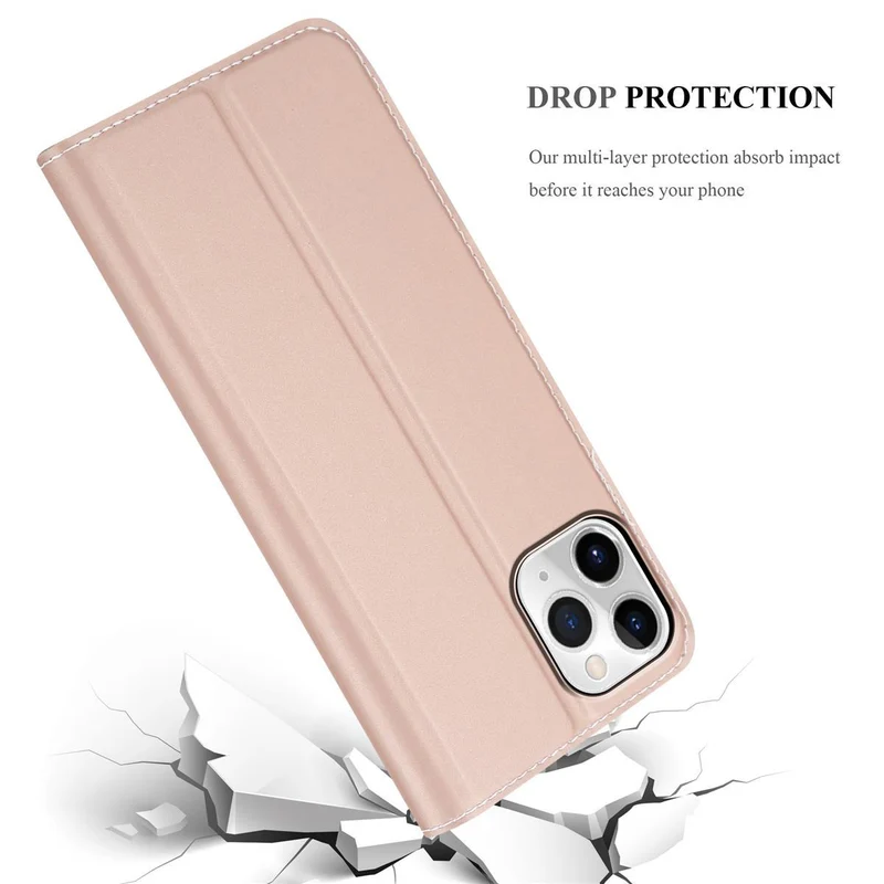 Cadorabo Hülle kompatibel mit Apple iPhone 11 PRO MAX Schutzhülle mit Magnetverschluss, Standfunktion und Kartenfach