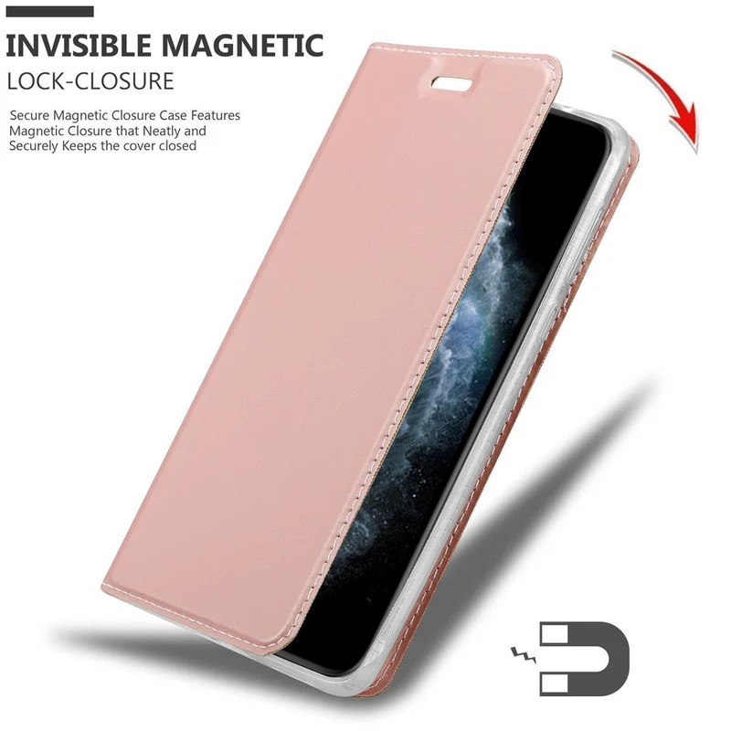 Cadorabo Hülle kompatibel mit Apple iPhone 11 PRO Schutzhülle mit Magnetverschluss, Standfunktion und Kartenfach