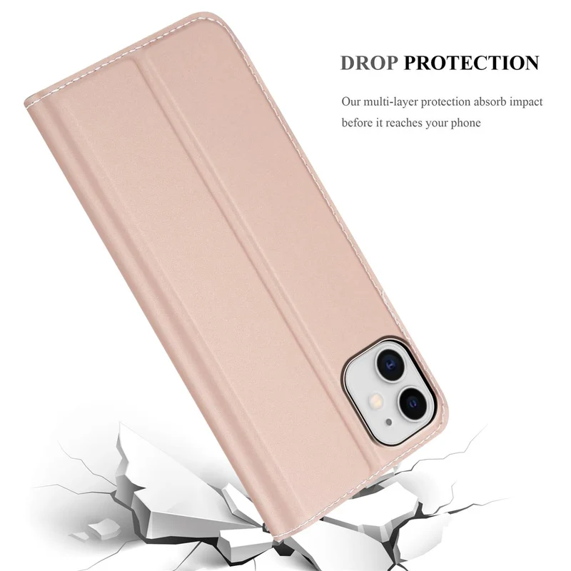 Cadorabo Hülle kompatibel mit Apple iPhone 11 Schutzhülle mit Magnetverschluss, Standfunktion und Kartenfach