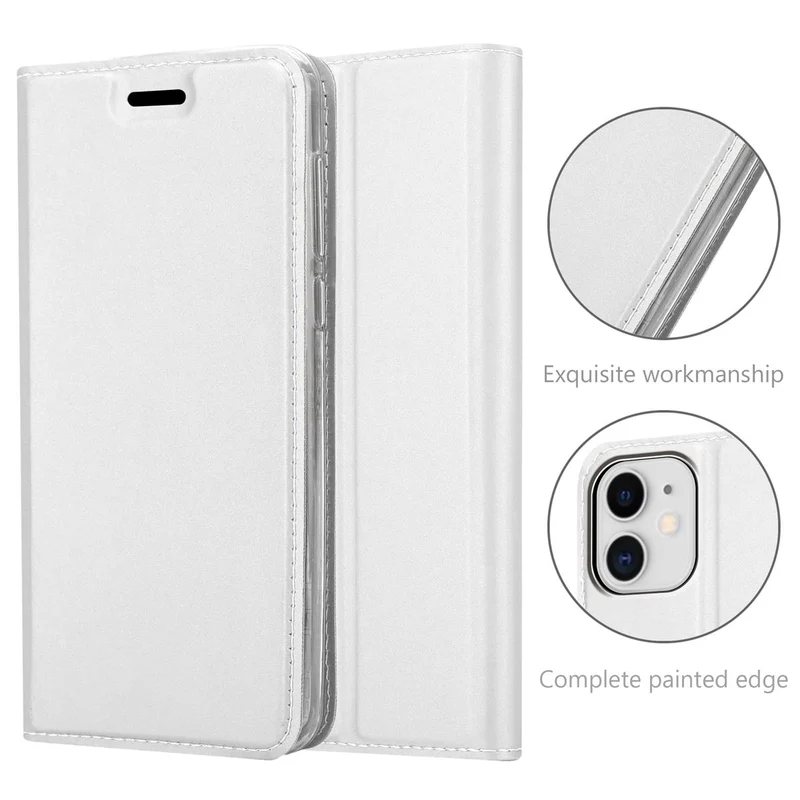 Cadorabo Hülle kompatibel mit Apple iPhone 11 Schutzhülle mit Magnetverschluss, Standfunktion und Kartenfach