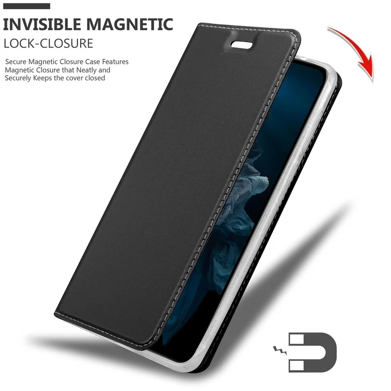 Cadorabo Hülle kompatibel mit Honor 20 PRO Schutzhülle mit Magnetverschluss, Standfunktion und Kartenfach