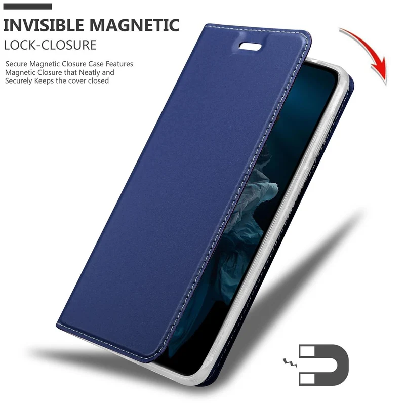 Cadorabo Hülle kompatibel mit Honor 20 PRO Schutzhülle mit Magnetverschluss, Standfunktion und Kartenfach