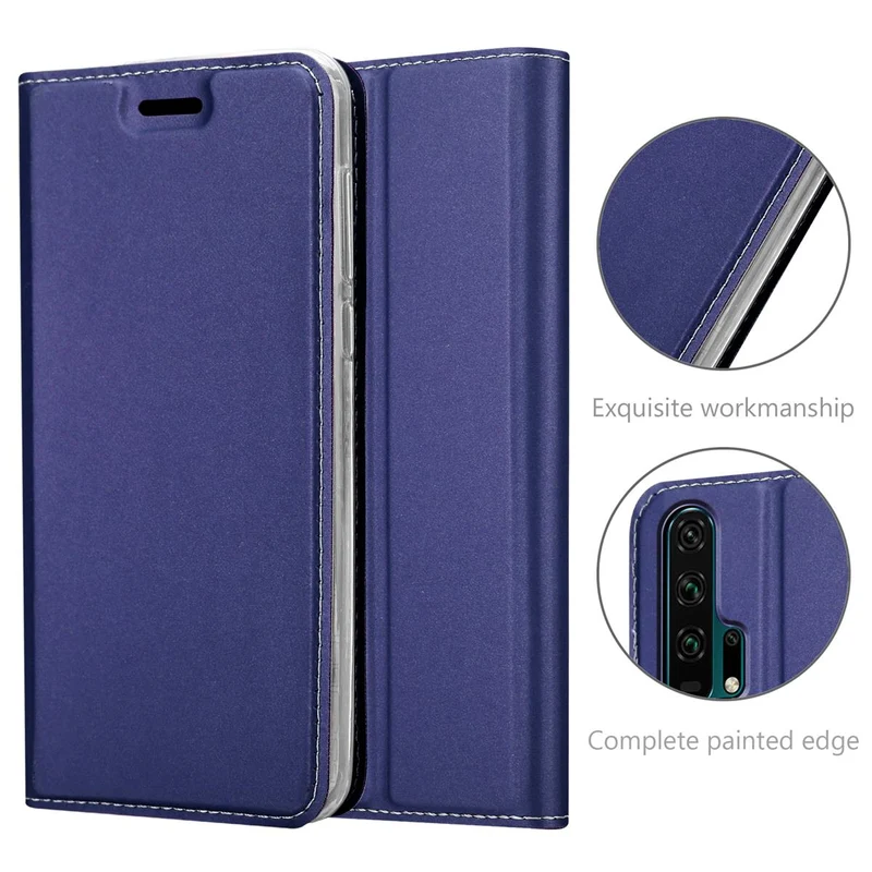 Cadorabo Hülle kompatibel mit Honor 20 PRO Schutzhülle mit Magnetverschluss, Standfunktion und Kartenfach