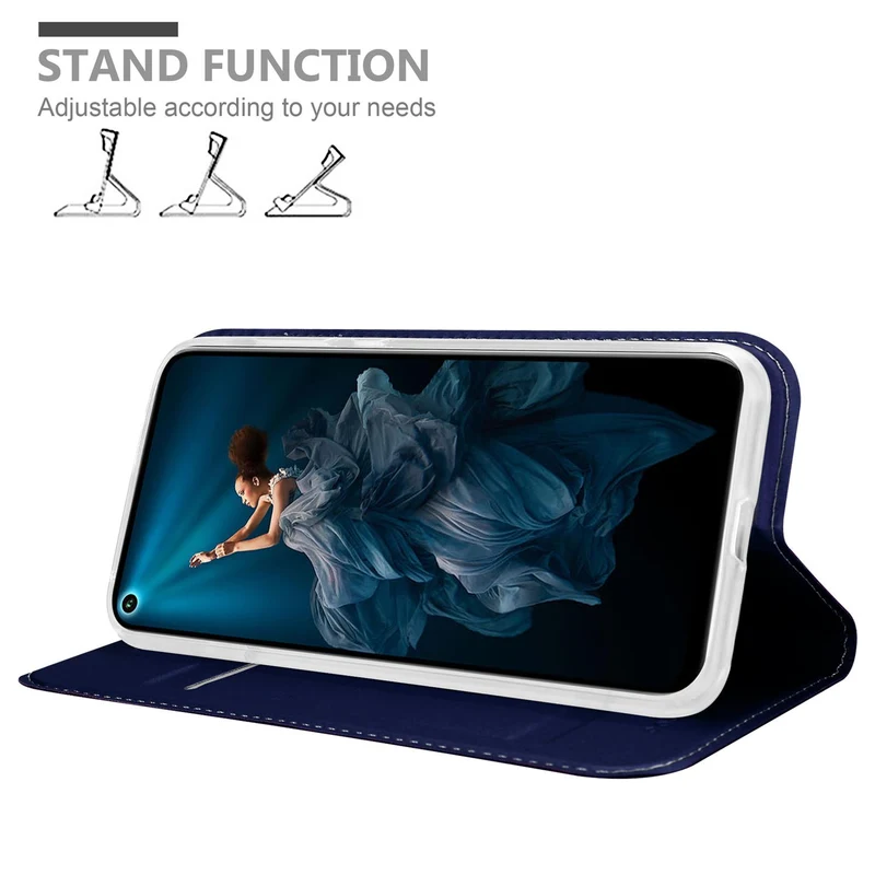 Cadorabo Hülle kompatibel mit Honor 20 PRO Schutzhülle mit Magnetverschluss, Standfunktion und Kartenfach