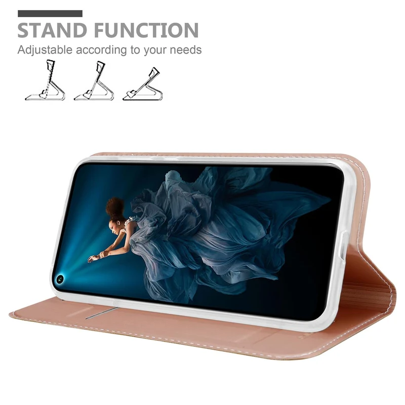 Cadorabo Hülle kompatibel mit Honor 20 PRO Schutzhülle mit Magnetverschluss, Standfunktion und Kartenfach