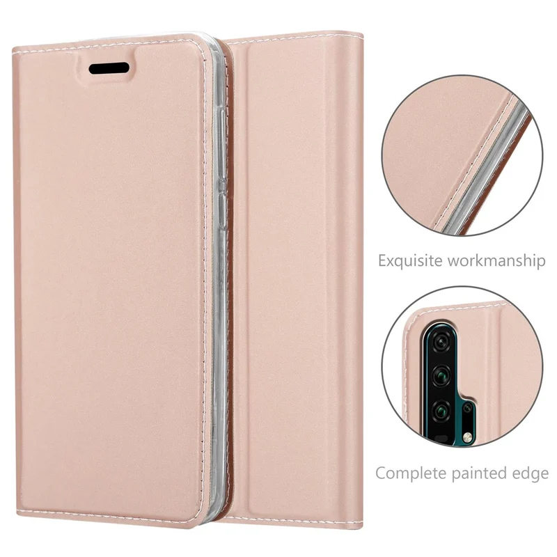 Cadorabo Hülle kompatibel mit Honor 20 PRO Schutzhülle mit Magnetverschluss, Standfunktion und Kartenfach