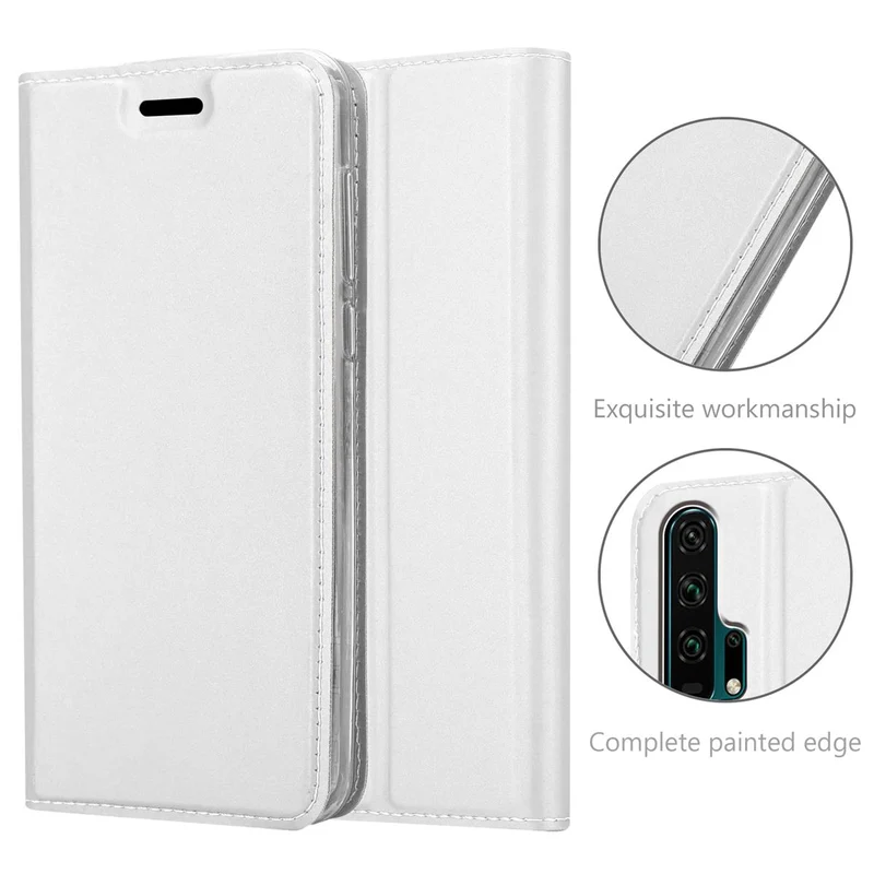 Cadorabo Hülle kompatibel mit Honor 20 PRO Schutzhülle mit Magnetverschluss, Standfunktion und Kartenfach