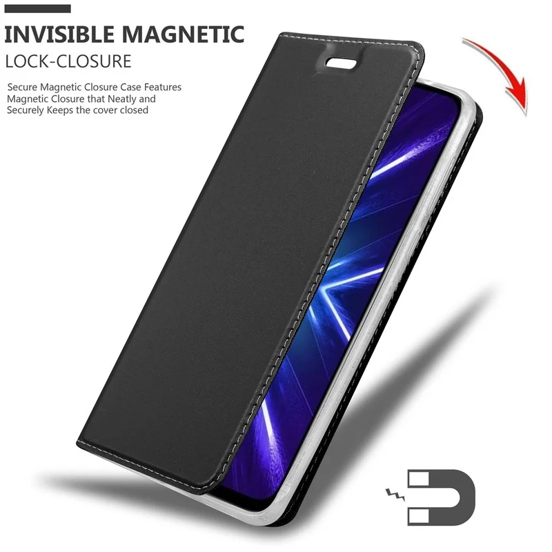 Cadorabo Hülle kompatibel mit Honor 9X Schutzhülle mit Magnetverschluss, Standfunktion und Kartenfach