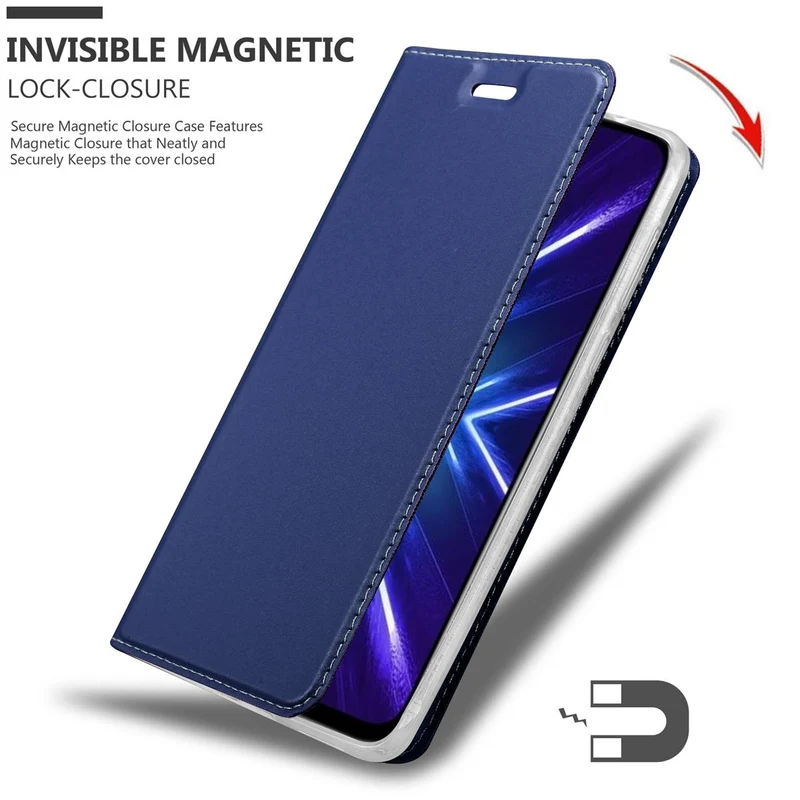 Cadorabo Hülle kompatibel mit Honor 9X Schutzhülle mit Magnetverschluss, Standfunktion und Kartenfach