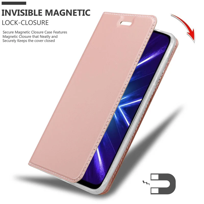 Cadorabo Hülle kompatibel mit Honor 9X Schutzhülle mit Magnetverschluss, Standfunktion und Kartenfach