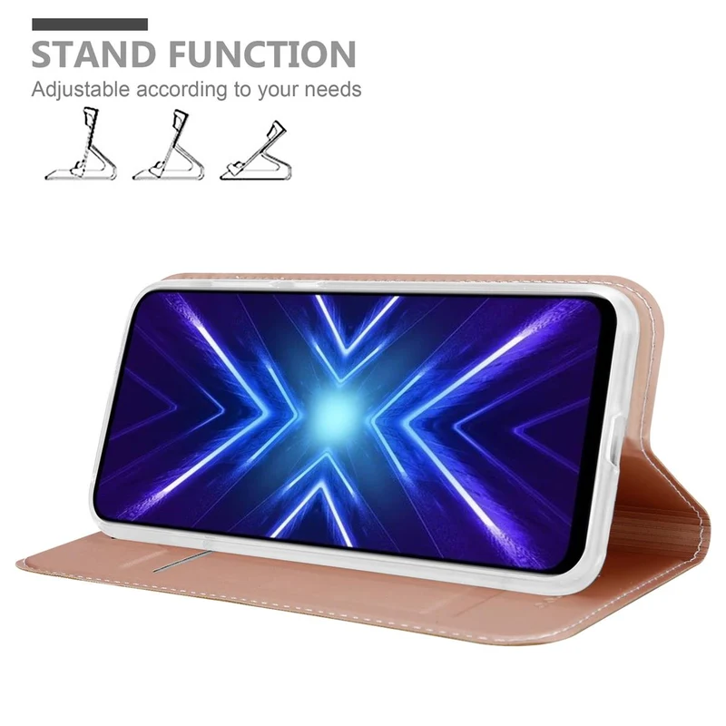 Cadorabo Hülle kompatibel mit Honor 9X Schutzhülle mit Magnetverschluss, Standfunktion und Kartenfach