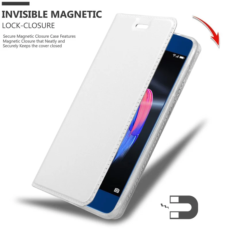 Cadorabo Hülle kompatibel mit Honor 9 Schutzhülle mit Magnetverschluss, Standfunktion und Kartenfach