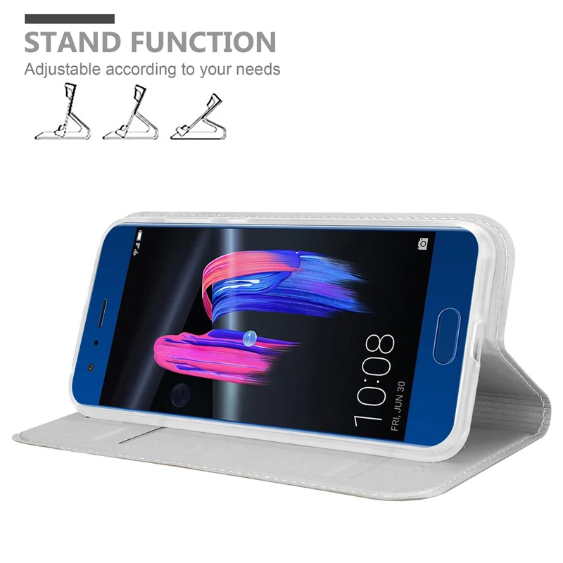Cadorabo Hülle kompatibel mit Honor 9 Schutzhülle mit Magnetverschluss, Standfunktion und Kartenfach