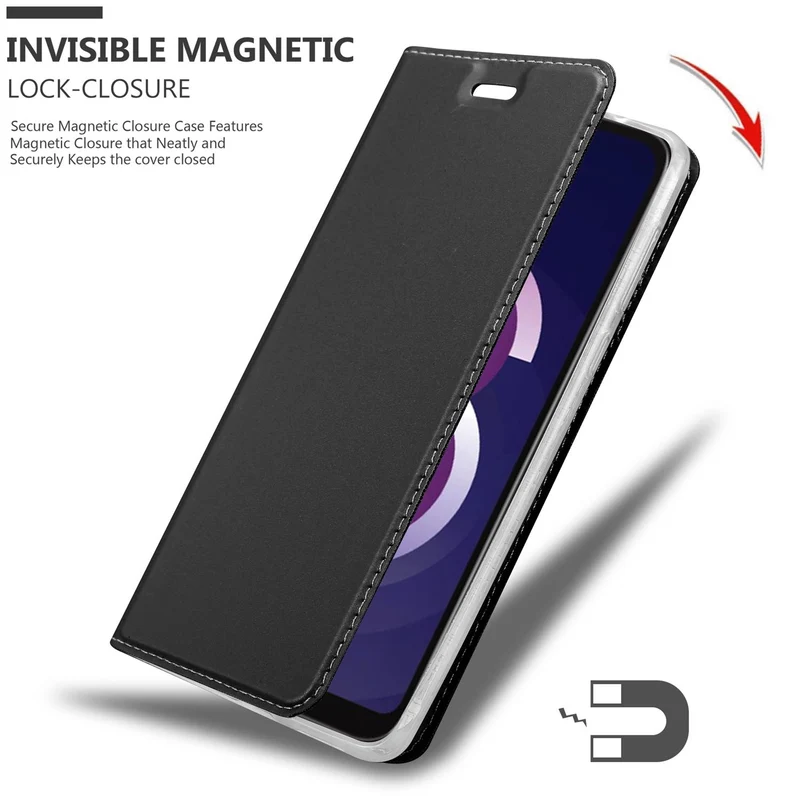Cadorabo Hülle kompatibel mit Huawei Y5 2019 / Enjoy Play 8 / Honor 8S Schutzhülle mit Magnetverschluss, Standfunktion und Kartenfach