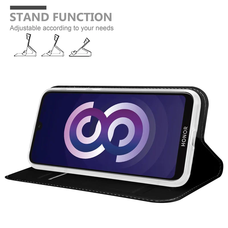 Cadorabo Hülle kompatibel mit Huawei Y5 2019 / Enjoy Play 8 / Honor 8S Schutzhülle mit Magnetverschluss, Standfunktion und Kartenfach