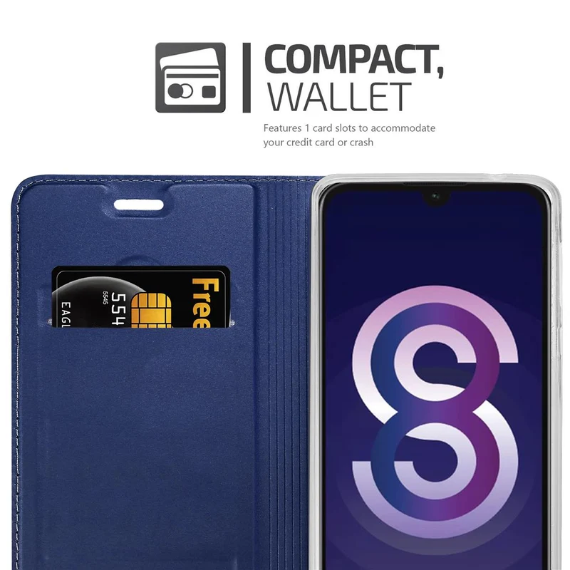 Cadorabo Hülle kompatibel mit Huawei Y5 2019 / Enjoy Play 8 / Honor 8S Schutzhülle mit Magnetverschluss, Standfunktion und Kartenfach