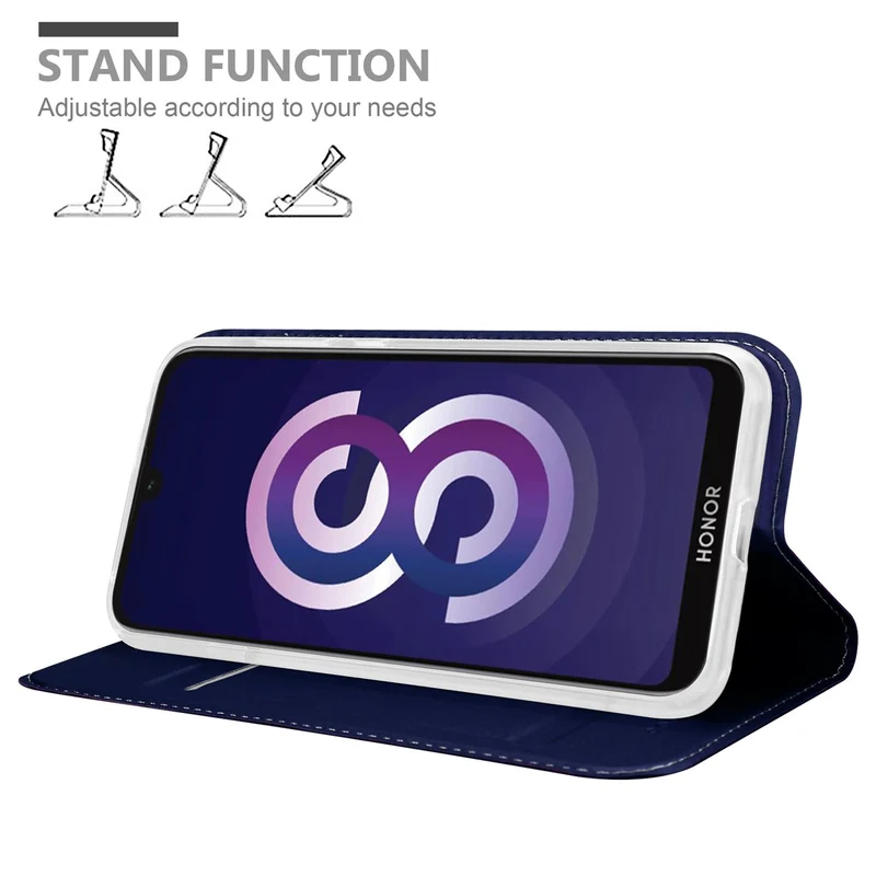 Cadorabo Hülle kompatibel mit Huawei Y5 2019 / Enjoy Play 8 / Honor 8S Schutzhülle mit Magnetverschluss, Standfunktion und Kartenfach