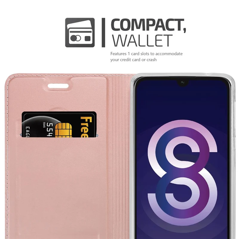 Cadorabo Hülle kompatibel mit Huawei Y5 2019 / Enjoy Play 8 / Honor 8S Schutzhülle mit Magnetverschluss, Standfunktion und Kartenfach