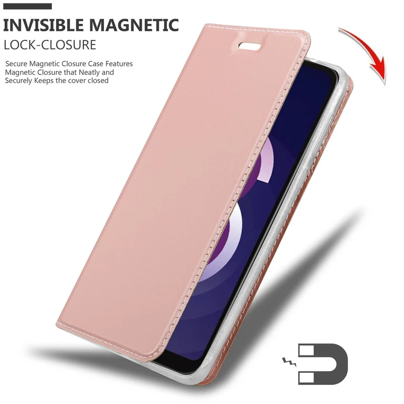 Cadorabo Hülle kompatibel mit Huawei Y5 2019 / Enjoy Play 8 / Honor 8S Schutzhülle mit Magnetverschluss, Standfunktion und Kartenfach
