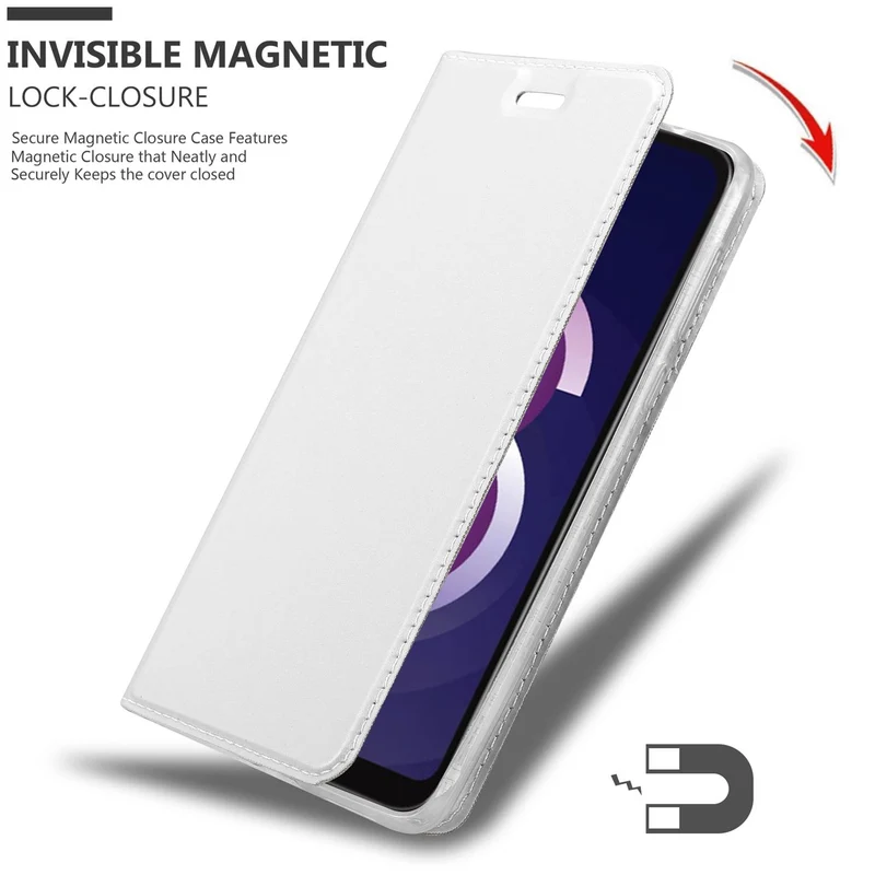 Cadorabo Hülle kompatibel mit Huawei Y5 2019 / Enjoy Play 8 / Honor 8S Schutzhülle mit Magnetverschluss, Standfunktion und Kartenfach