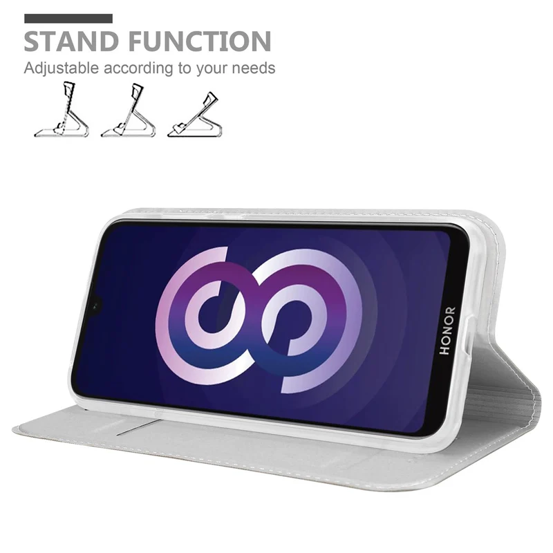 Cadorabo Hülle kompatibel mit Huawei Y5 2019 / Enjoy Play 8 / Honor 8S Schutzhülle mit Magnetverschluss, Standfunktion und Kartenfach