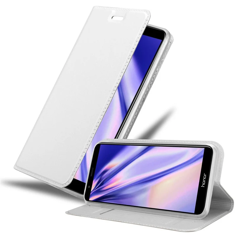 Cadorabo Hülle kompatibel mit Honor 7X Schutzhülle mit Magnetverschluss, Standfunktion und Kartenfach