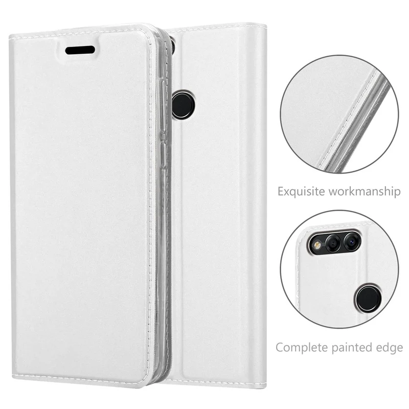 Cadorabo Hülle kompatibel mit Honor 7X Schutzhülle mit Magnetverschluss, Standfunktion und Kartenfach