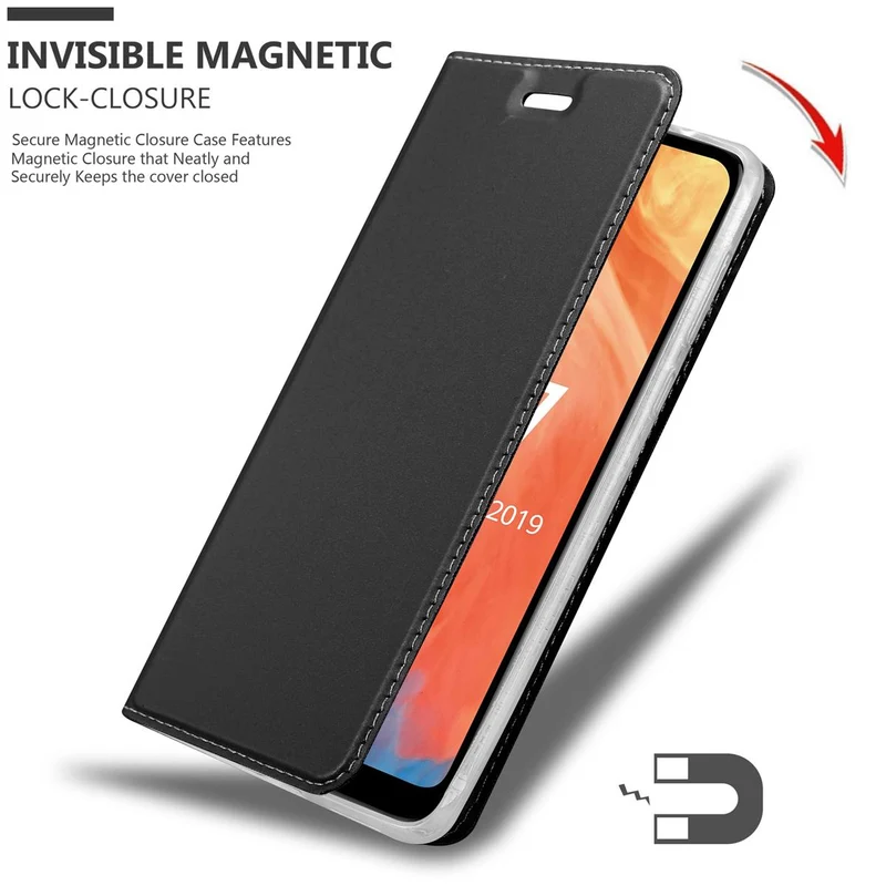 Cadorabo Hülle kompatibel mit Huawei Y7 2019 / Y7 PRIME 2019 Schutzhülle mit Magnetverschluss, Standfunktion und Kartenfach