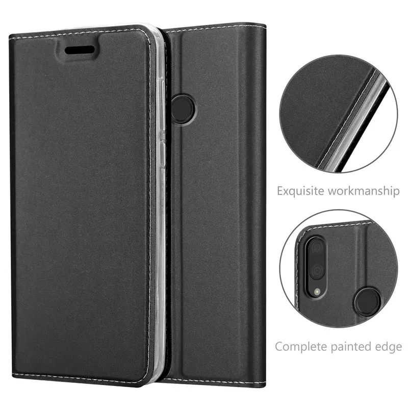 Cadorabo Hülle kompatibel mit Huawei Y7 2019 / Y7 PRIME 2019 Schutzhülle mit Magnetverschluss, Standfunktion und Kartenfach