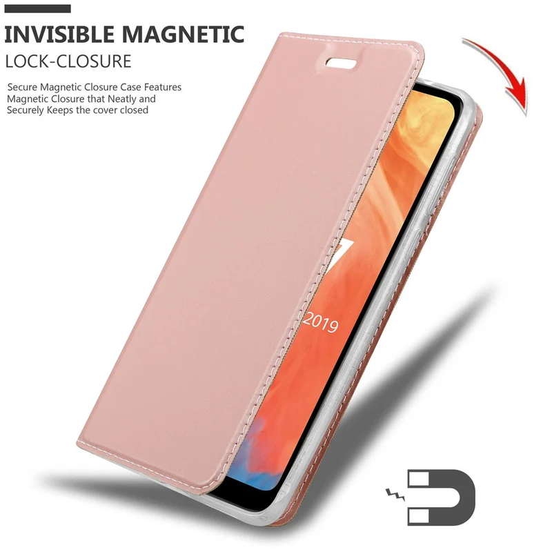 Cadorabo Hülle kompatibel mit Huawei Y7 2019 / Y7 PRIME 2019 Schutzhülle mit Magnetverschluss, Standfunktion und Kartenfach