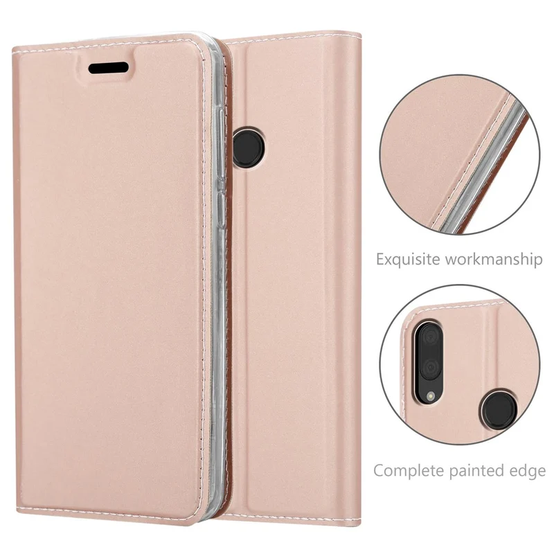 Cadorabo Hülle kompatibel mit Huawei Y7 2019 / Y7 PRIME 2019 Schutzhülle mit Magnetverschluss, Standfunktion und Kartenfach