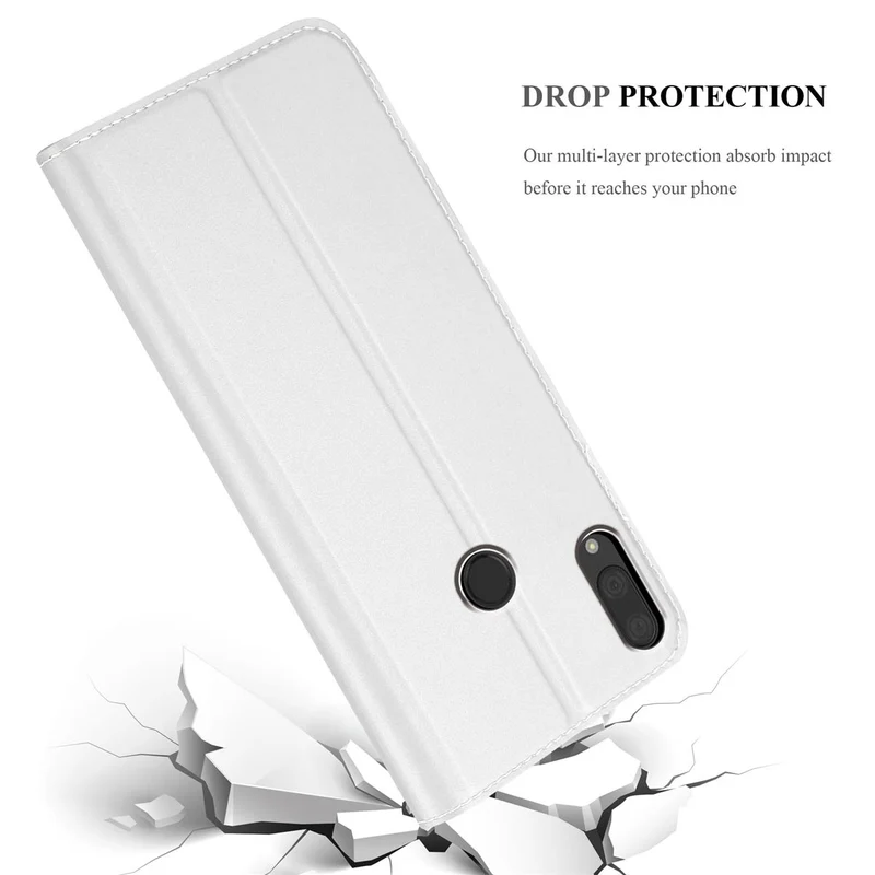 Cadorabo Hülle kompatibel mit Huawei Y7 2019 / Y7 PRIME 2019 Schutzhülle mit Magnetverschluss, Standfunktion und Kartenfach