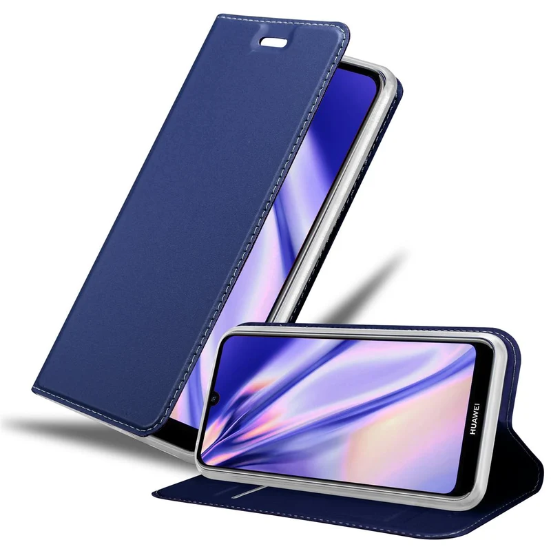 Cadorabo Hülle kompatibel mit Huawei Y6S Schutzhülle mit Magnetverschluss, Standfunktion und Kartenfach