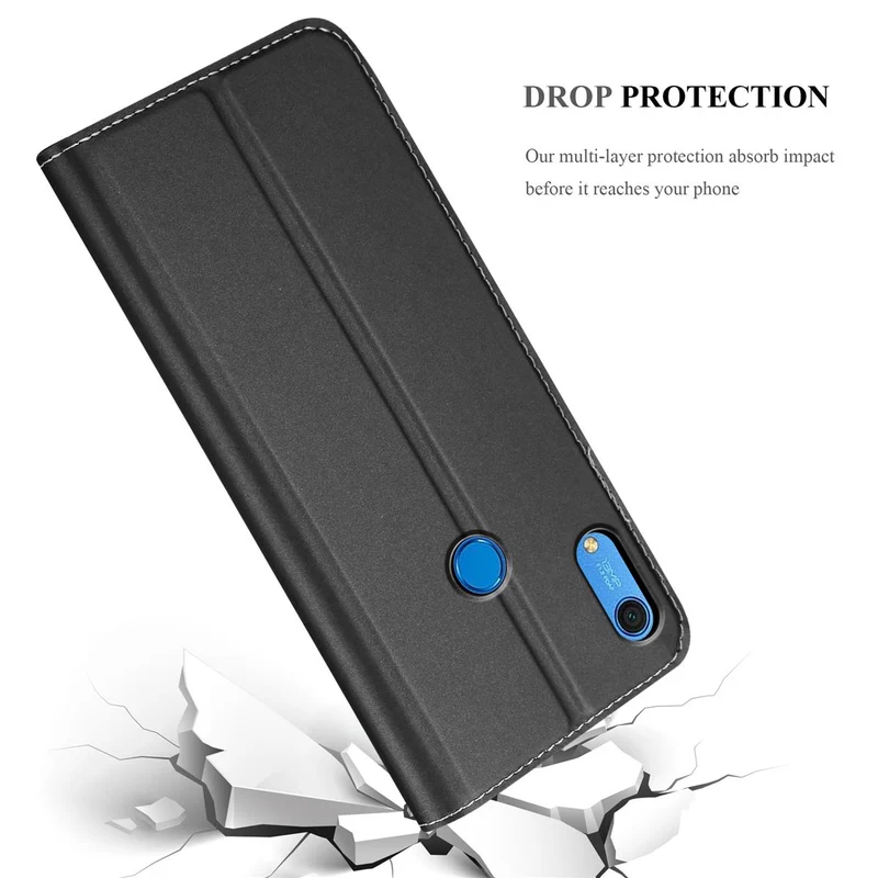 Cadorabo Hülle kompatibel mit Huawei Y6S Schutzhülle mit Magnetverschluss, Standfunktion und Kartenfach