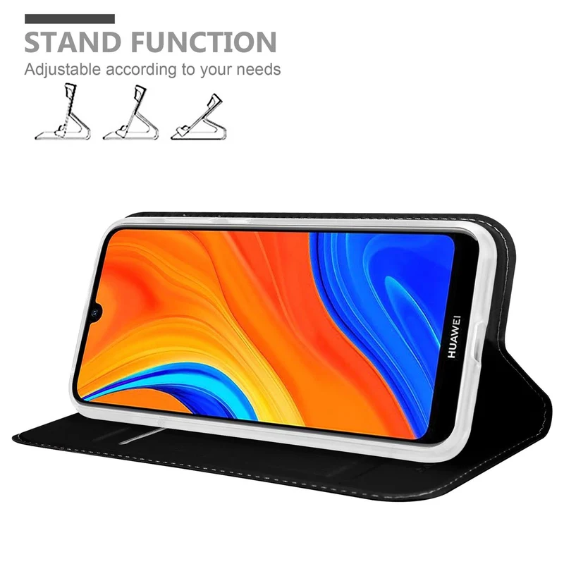 Cadorabo Hülle kompatibel mit Huawei Y6S Schutzhülle mit Magnetverschluss, Standfunktion und Kartenfach