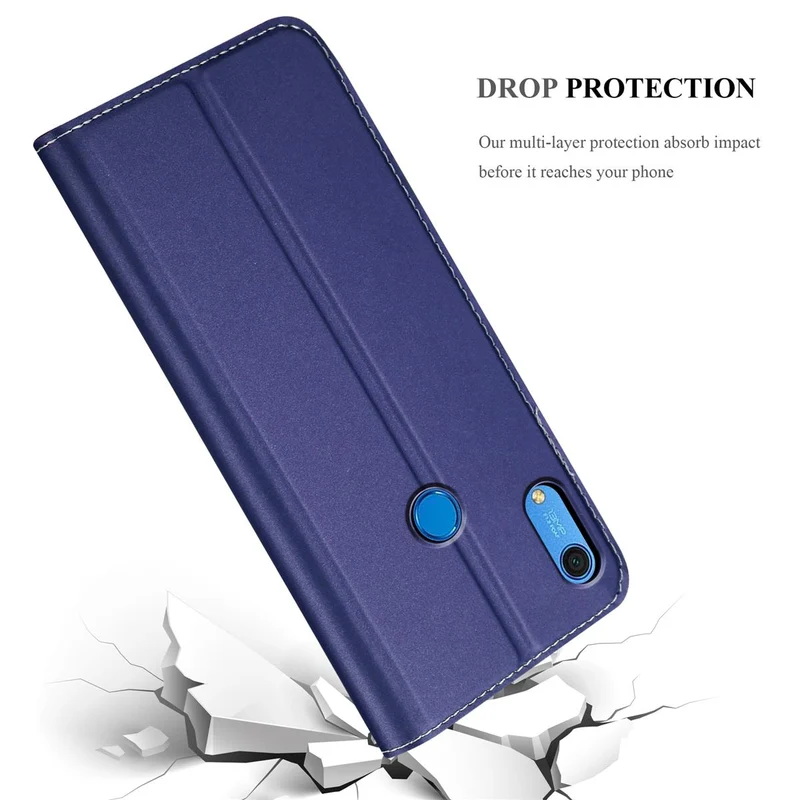 Cadorabo Hülle kompatibel mit Huawei Y6S Schutzhülle mit Magnetverschluss, Standfunktion und Kartenfach