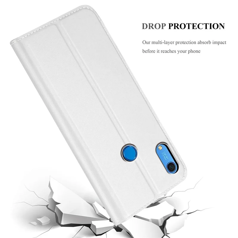 Cadorabo Hülle kompatibel mit Huawei Y6S Schutzhülle mit Magnetverschluss, Standfunktion und Kartenfach